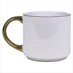 DX9009 15 Oz. Luxe Gold Ceramic Mug With Full Color Custom Imprint